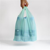 Bioloģiski noārdāmas plastmasas T kreklu somas